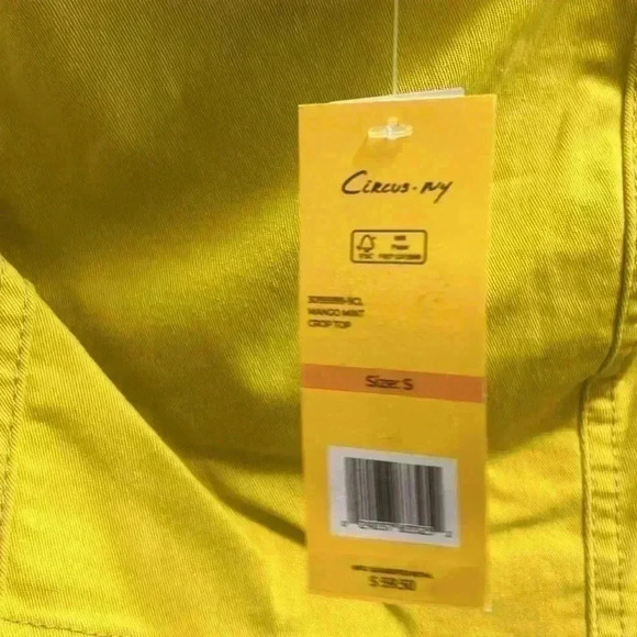 NWT PUFF SLEEVE DENIM CROP TOP - Picture 5 of 5